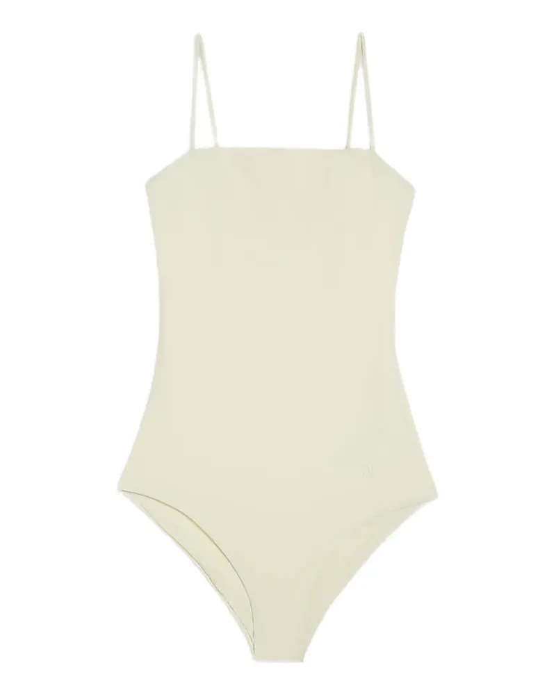 Jil Sander Badeanzug mit Logo-Stickerei - Nude Nude