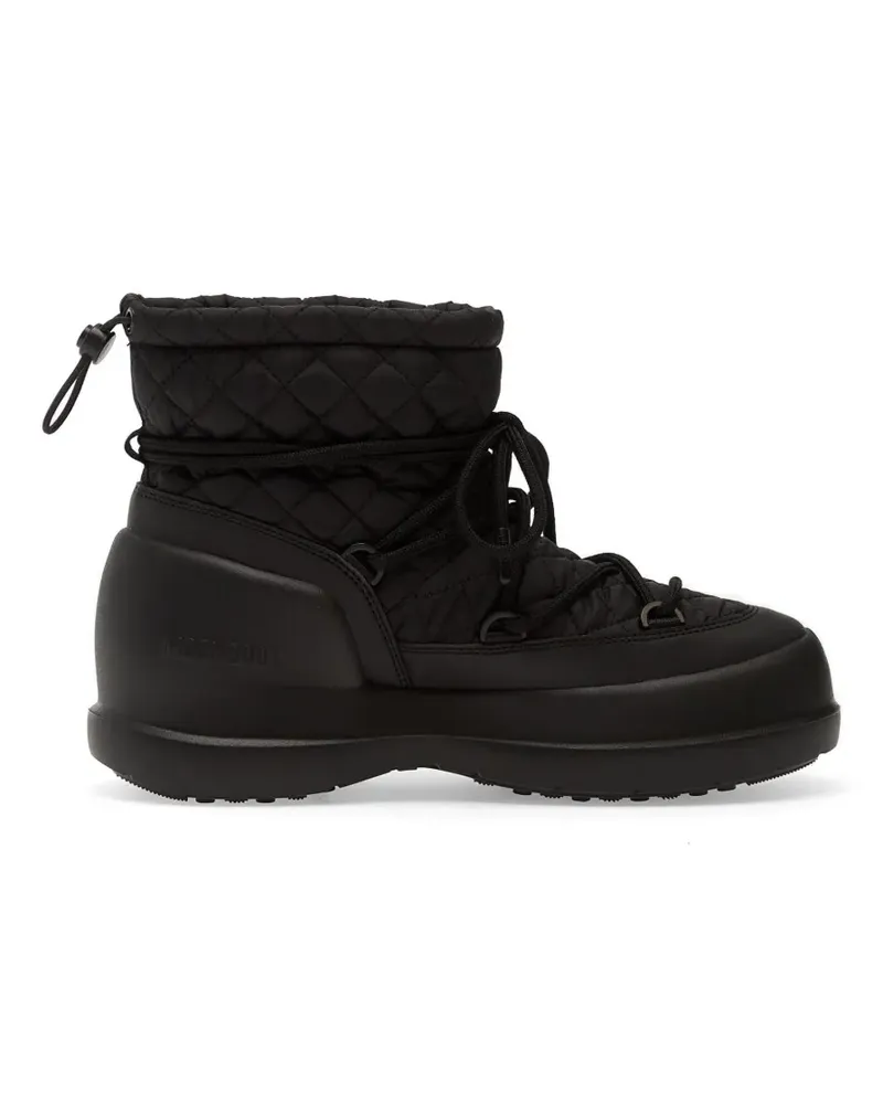 Moon Boot Mezzaluna quilted lace-up boots - Schwarz Schwarz