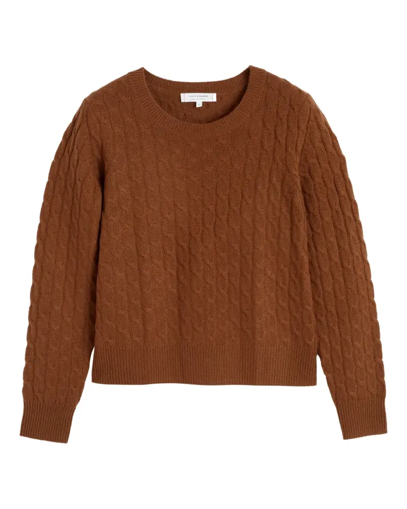 Chinti & Parker Kaschmirpullover mit Zopfmuster - Braun Braun