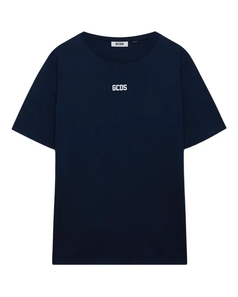 GCDS T-Shirt mit Logo-Print - Blau Blau