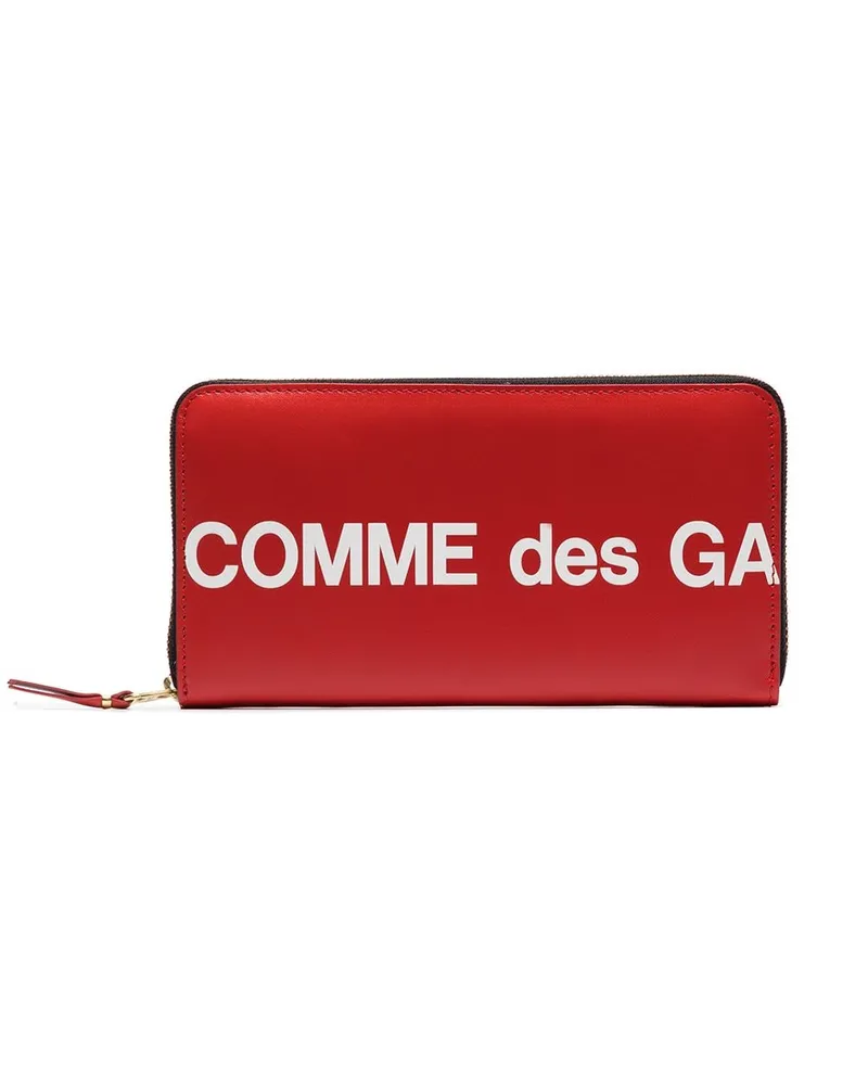 Comme des Garçons Portemonnaie mit Logo-Schild - Rot Rot