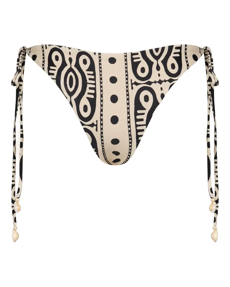 Johanna Ortiz Sagrado printed bikini bottom - Nude Nude