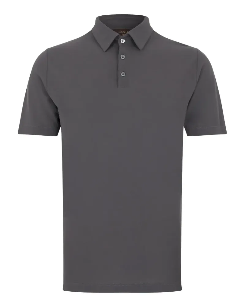 Slowear Kurzärmeliges Poloshirt - Grau Grau
