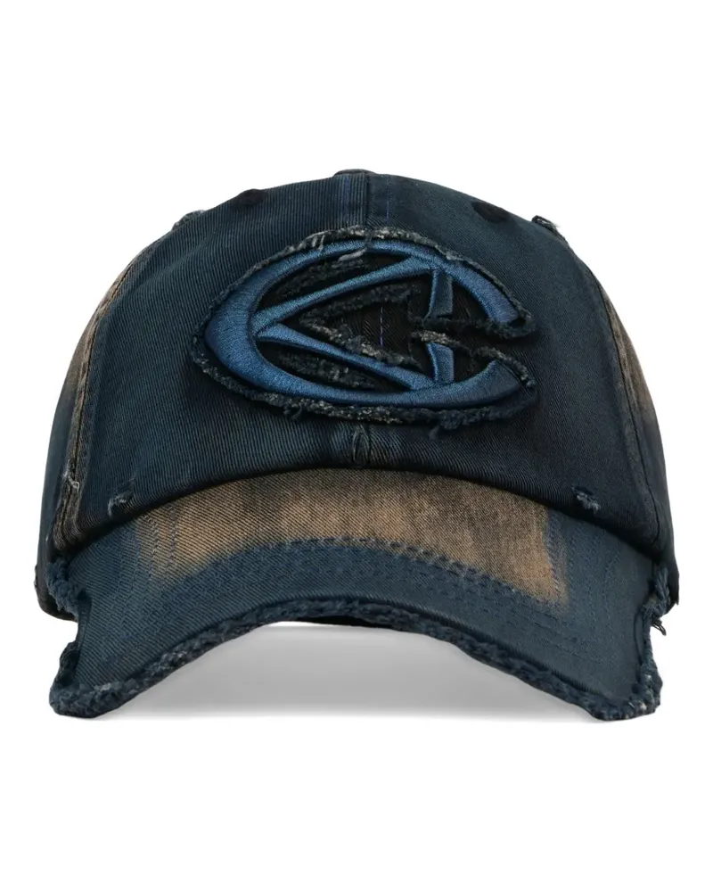 Camper logo-patch distressed cap - Blau Blau
