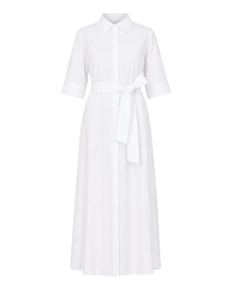 Max Mara belted button-down maxi dress - Weiß Weiß