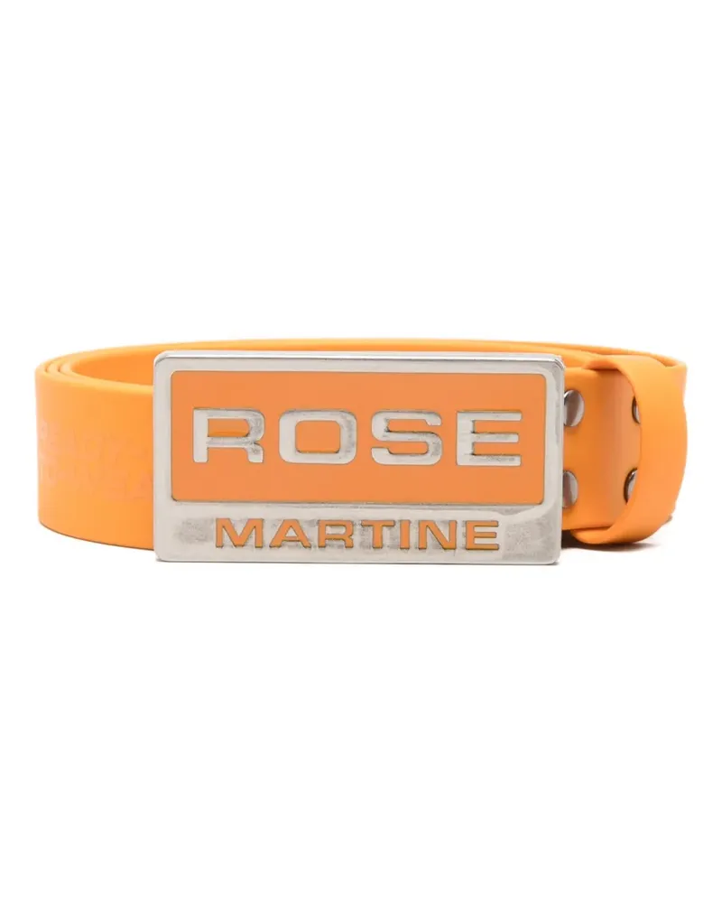 Martine Rose logo buckle belt - Orange Orange