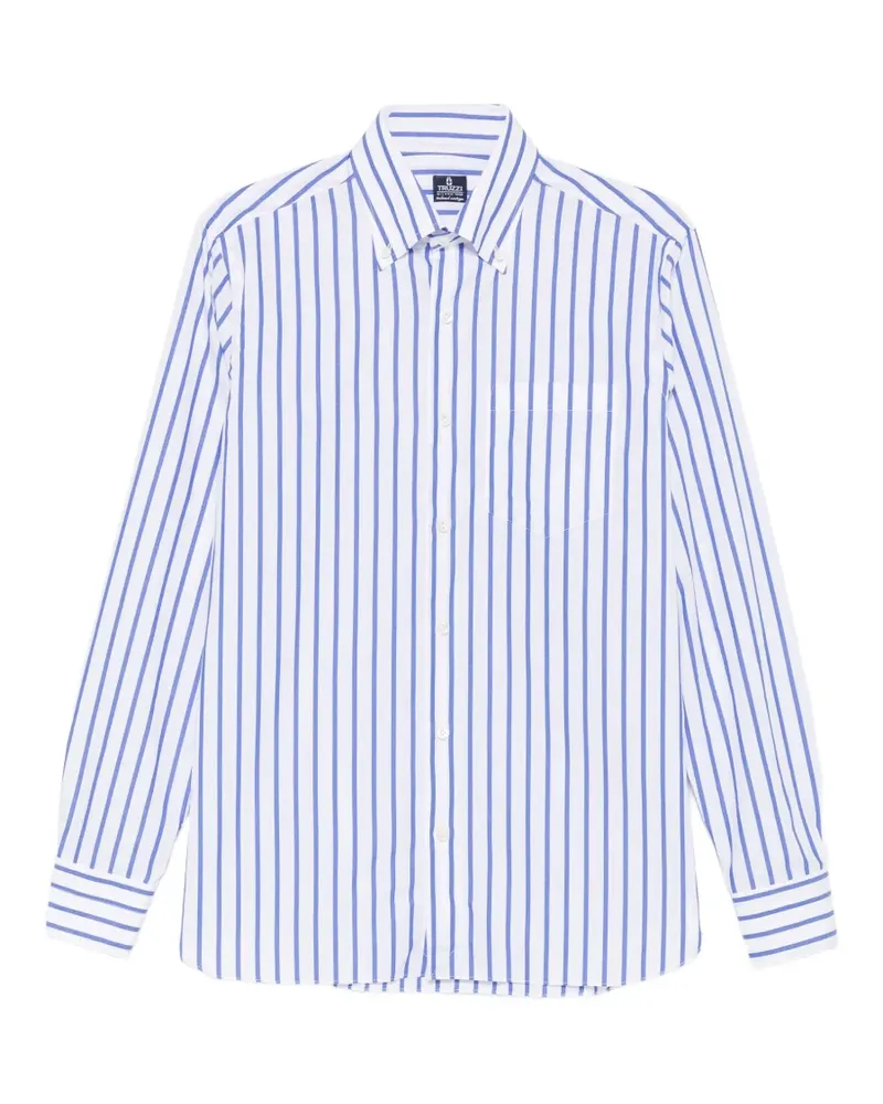 Truzzi vertical-stripe button-down shirt - Weiß Weiß