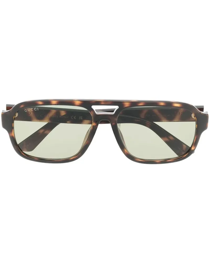 Gucci Getönte Pilotenbrille - Braun Braun