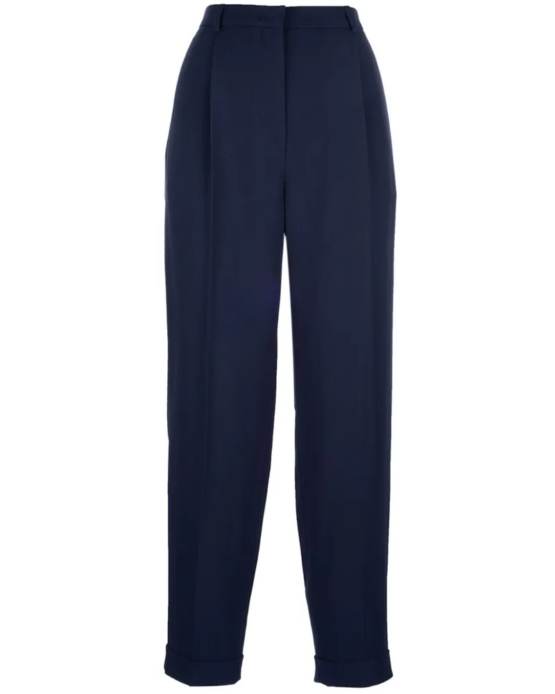 Giorgio Armani Hose mit Bundfalten - Blau Blau