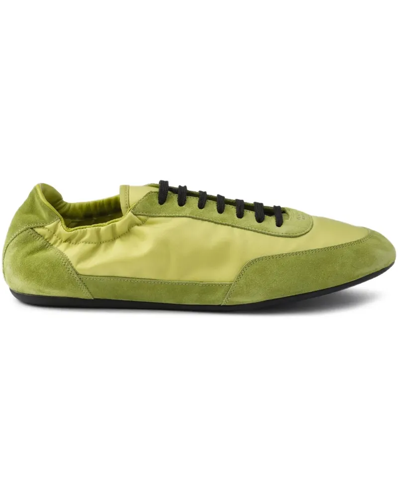 Prada Collapse Sneakers aus Wildleder - Gelb Gelb