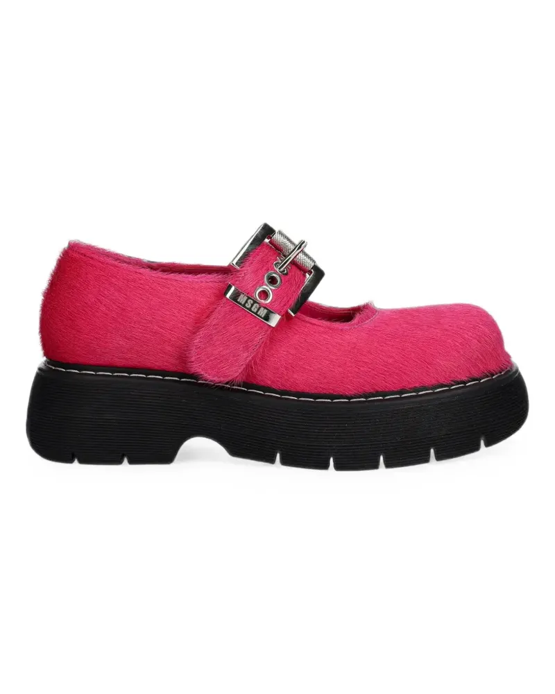 MSGM Schnallenverschluss mit Plateau - Rosa Rosa