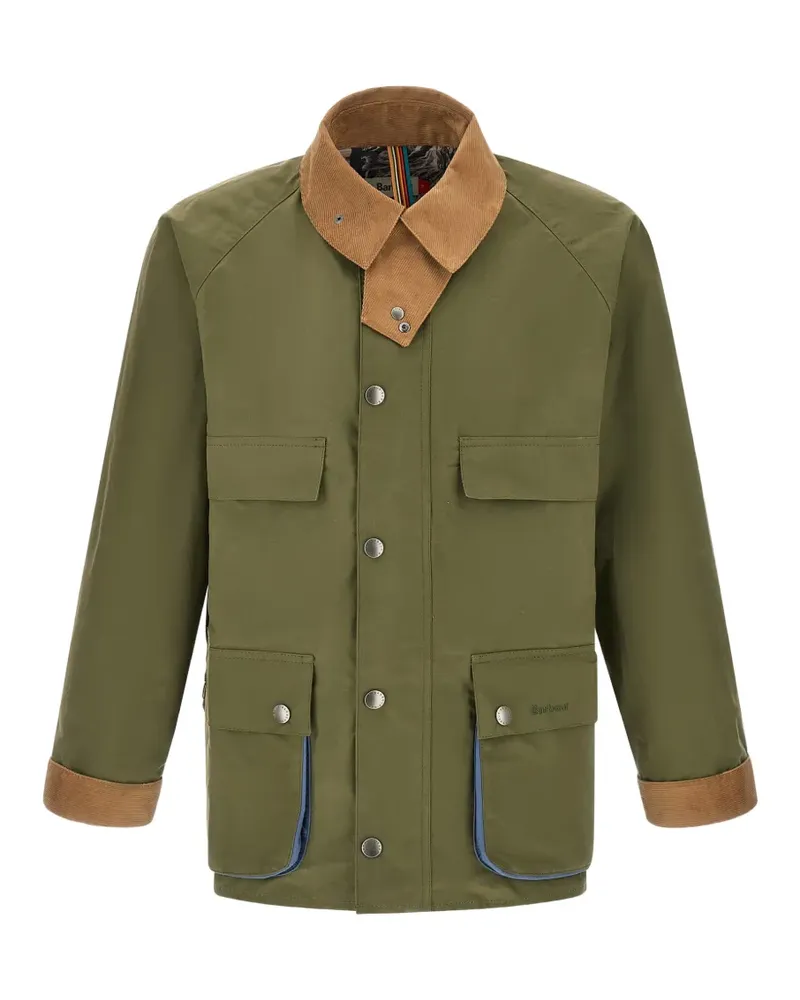 Barbour x Paul Smith corduroy-collar pocket jacket - Grün Grün