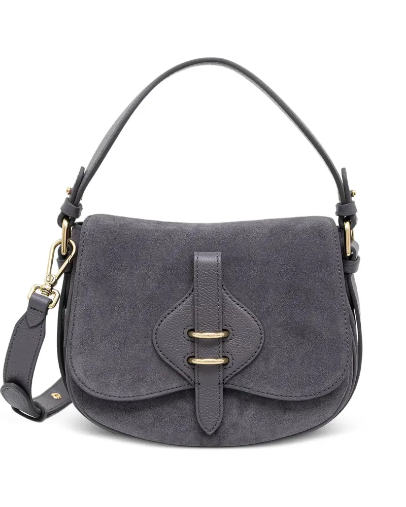 Coccinelle Kleine Mavery Schultertasche mit Schnalle - Grau Grau
