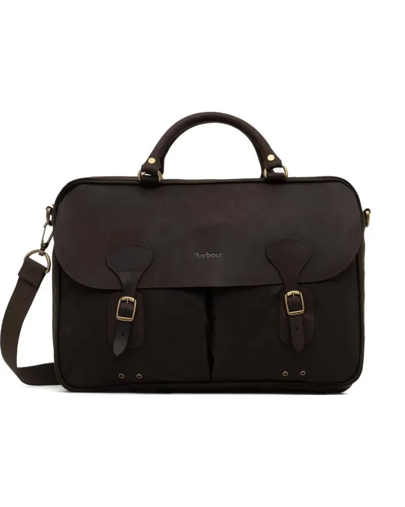 Barbour Gewachste Aktentasche - Braun Braun