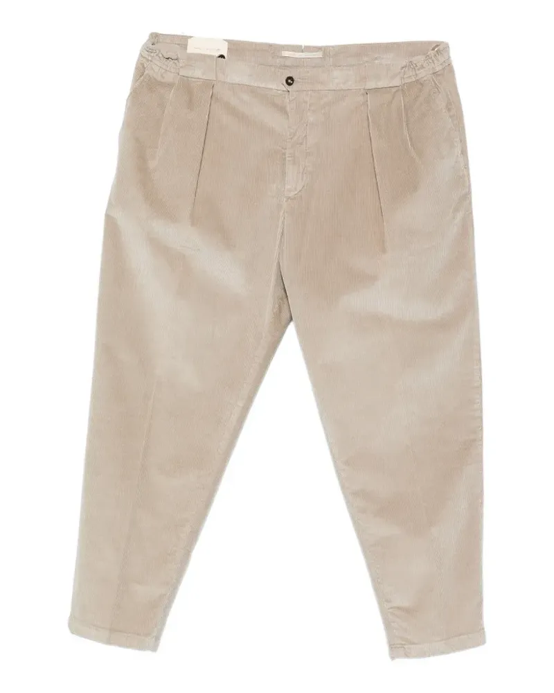 Briglia 1949 pleated corduroy trousers - Nude Nude
