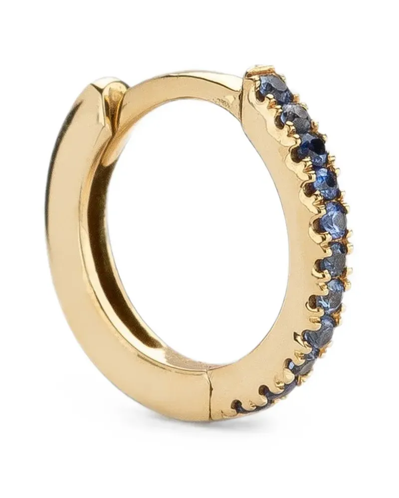 WHITE BIRD Margot sapphire hoop earring - Gold Gold