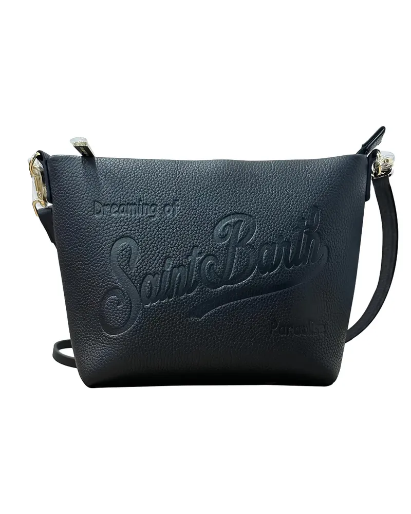MC2 Saint Barth Aline embossed shoulder bag - Schwarz Schwarz