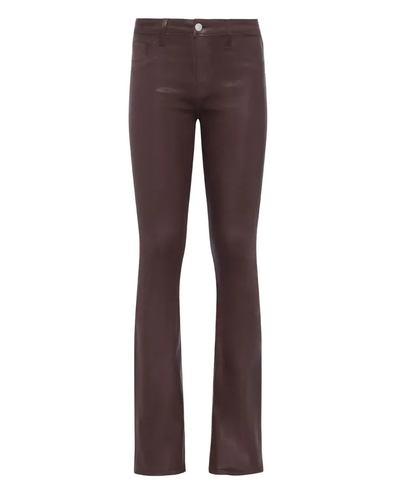 L'Agence Beschichtete Selma Bootcut-Jeans - Braun Braun