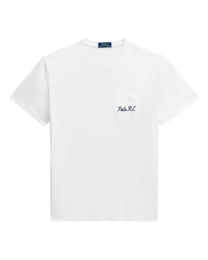 Ralph Lauren Polo Bear back-print chest-pocket T-shirt - Weiß Weiß