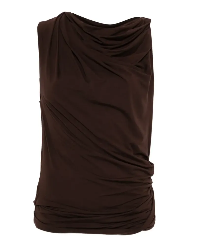 Entire Studios Drapiertes Top - Braun Braun