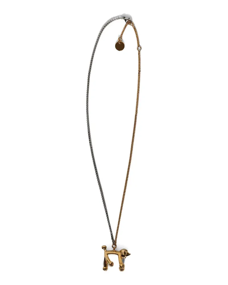 Marni dog-pendant necklace - Gold Gold