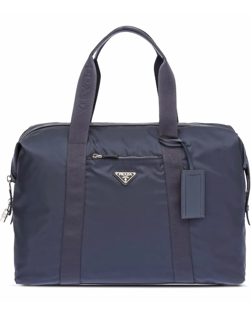 Prada Reisetasche aus Re-Nylon - Blau Blau