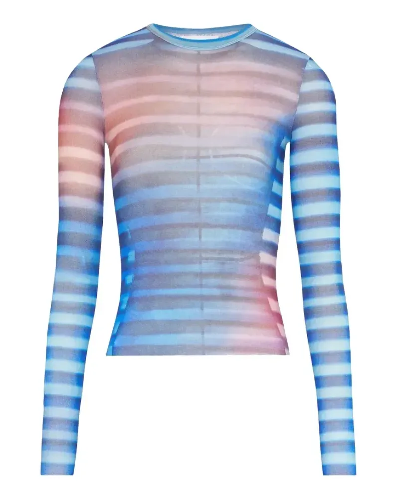 Jean Paul Gaultier Gestreiftes Oberteil - Blau Blau