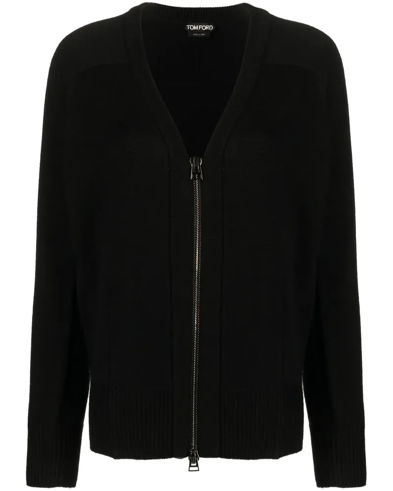 Tom Ford Cardigan mit V-Ausschnitt - Schwarz Schwarz
