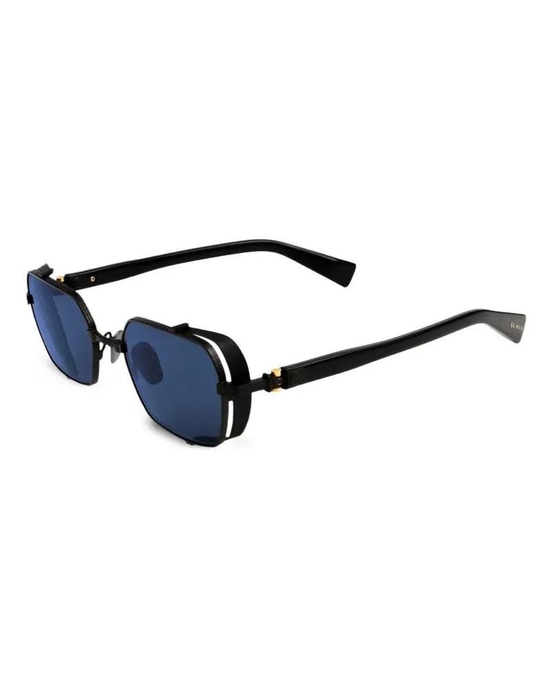 Balmain Brigade III geometric sunglasses - Schwarz Schwarz