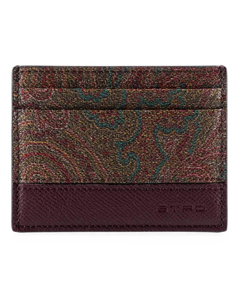 Etro Arnica Kartenetui mit Paisley-Print - Braun Braun