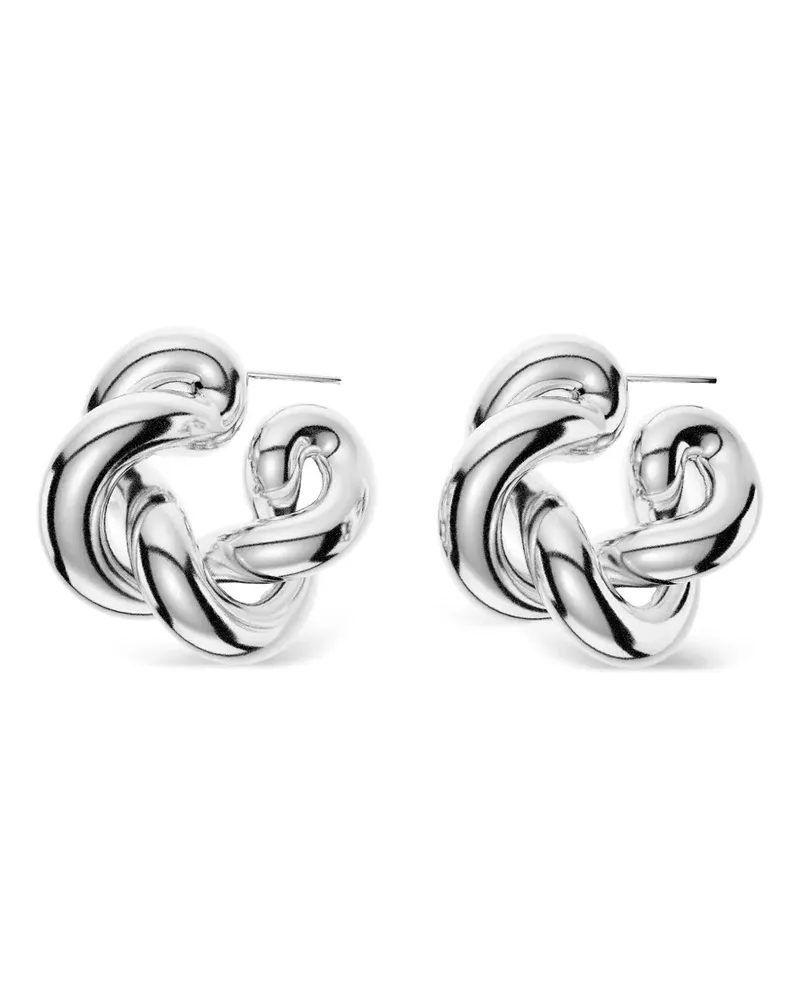 UNCOMMON MATTERS Twist Creoles Creolen - Silber Silber