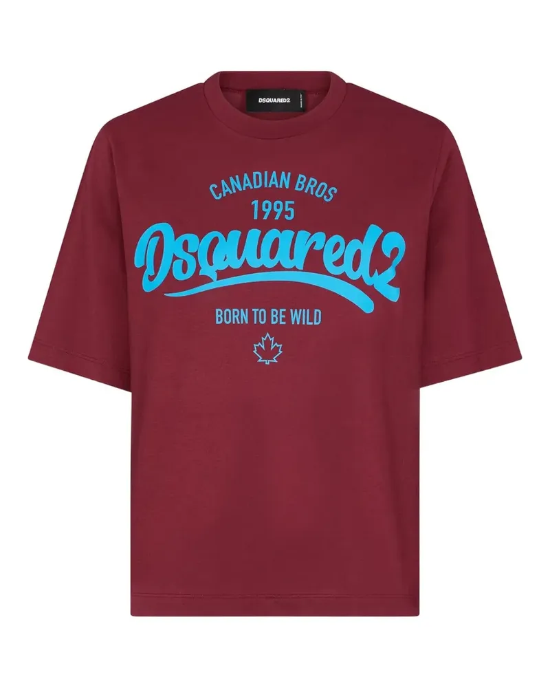 Dsquared2 logo-print Easy Fit T-shirt - Rot Rot