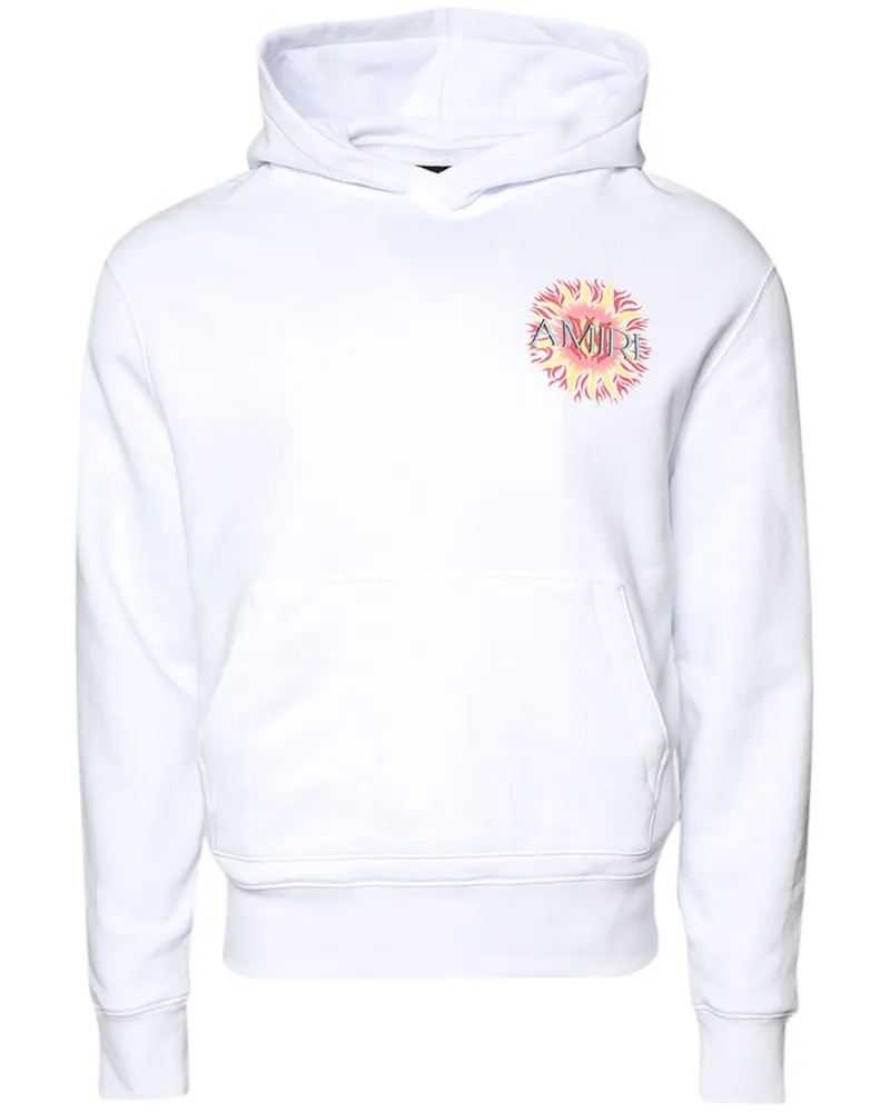 Amiri Hoodie mit Logo-Print - Weiß Weiß