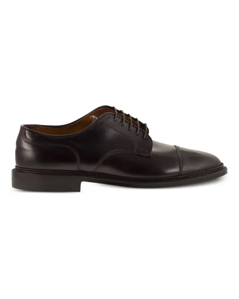 Alden cap-toe leather derby shoes - Braun Braun