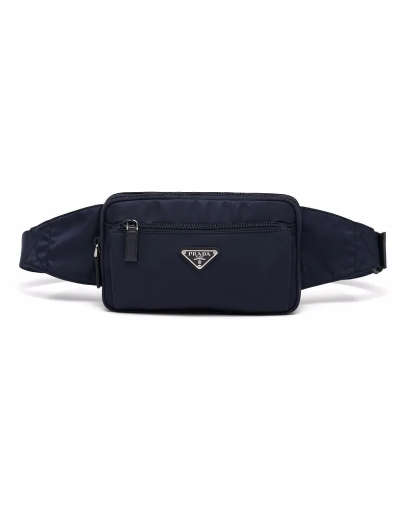 Prada Gürteltasche mit Logo-Schild - Blau Blau