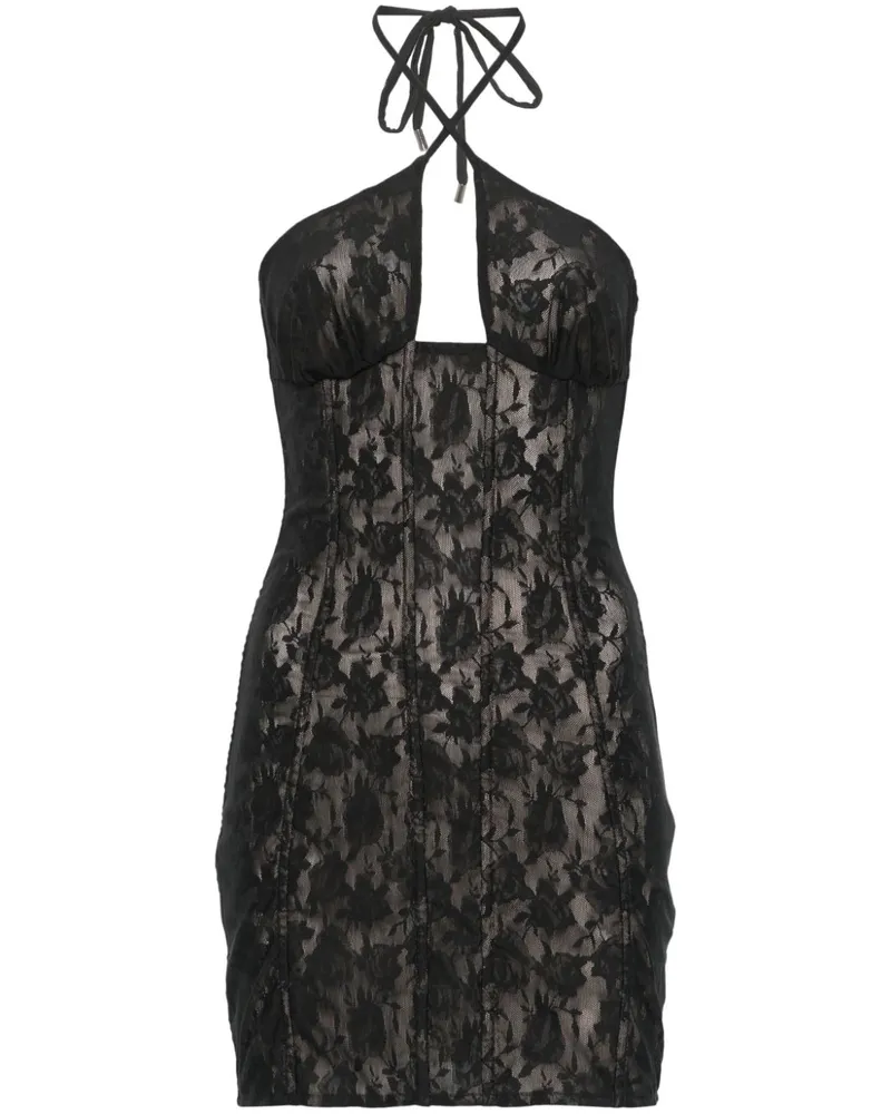 MISBHV Minikleid aus Spitze - Schwarz Schwarz