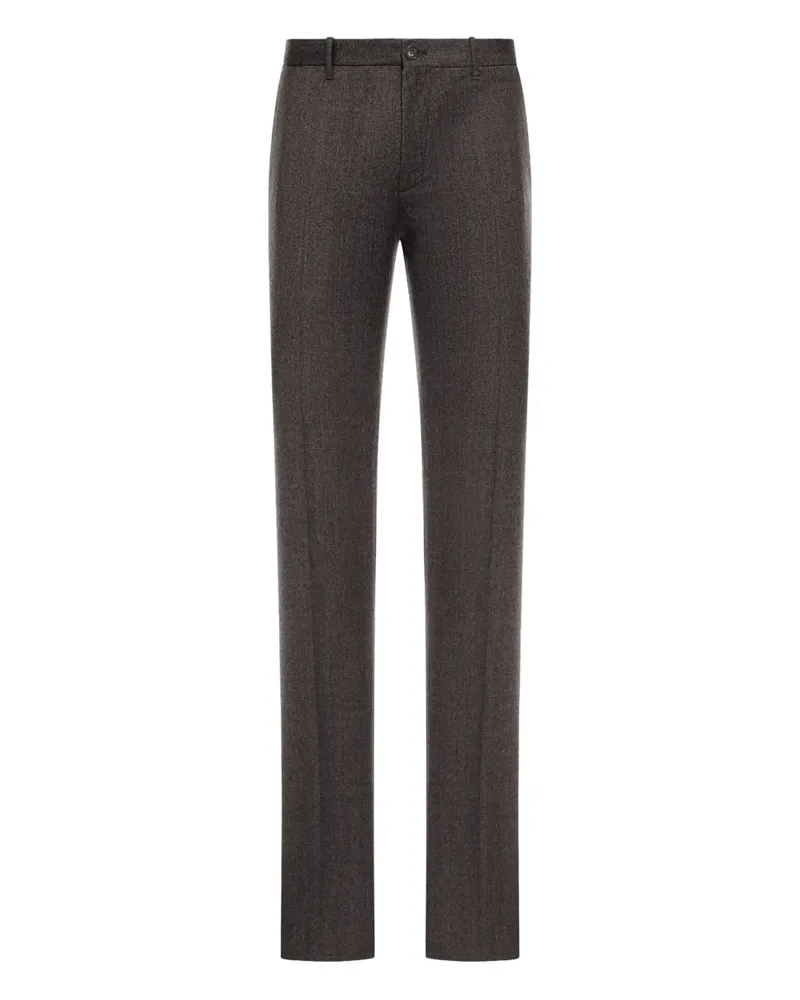 Incotex wool trousers - Braun Braun