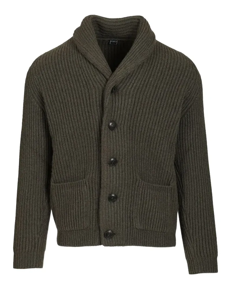 Fedeli Cardigan mit Schalkragen - Grün Grün