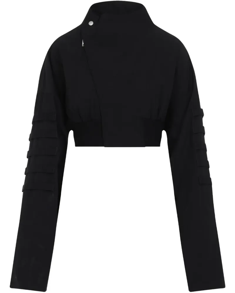 Rick Owens Cropped-Jacke mit Reißverschluss - Schwarz Schwarz
