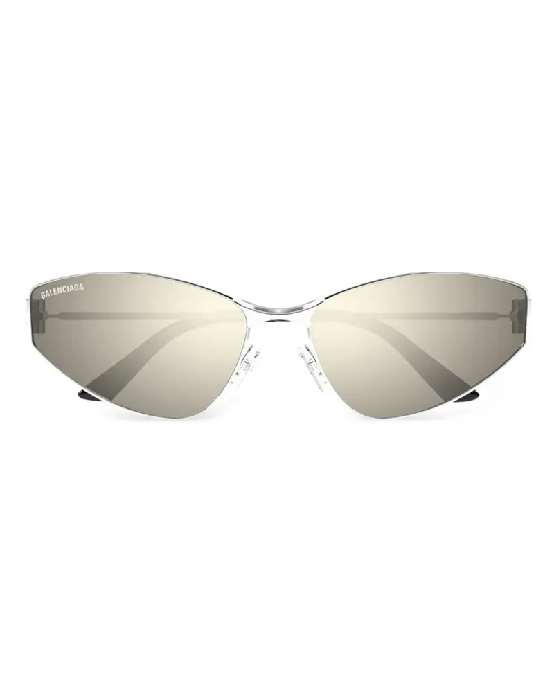 Balenciaga Razor Cat-Eye-Sonnenbrille - Silber Silber