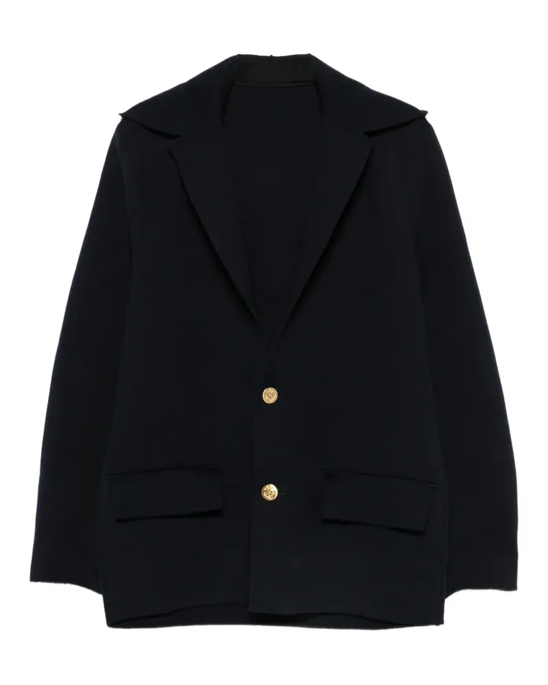 Sacai Goldfarbener Blazer mit Kapuze - Blau Blau