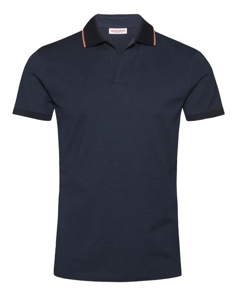 Orlebar Brown Felix T-Shirt mit Streifendetail - Blau Blau