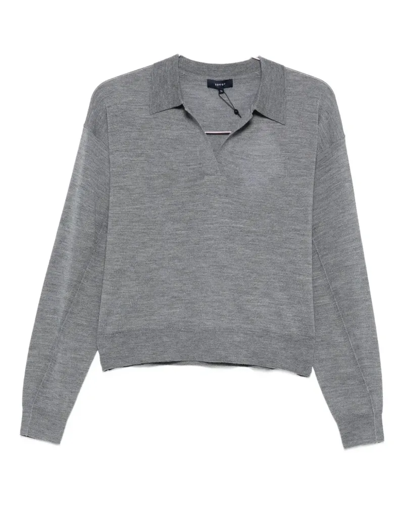 Soeur polo-neck top - Grau Grau