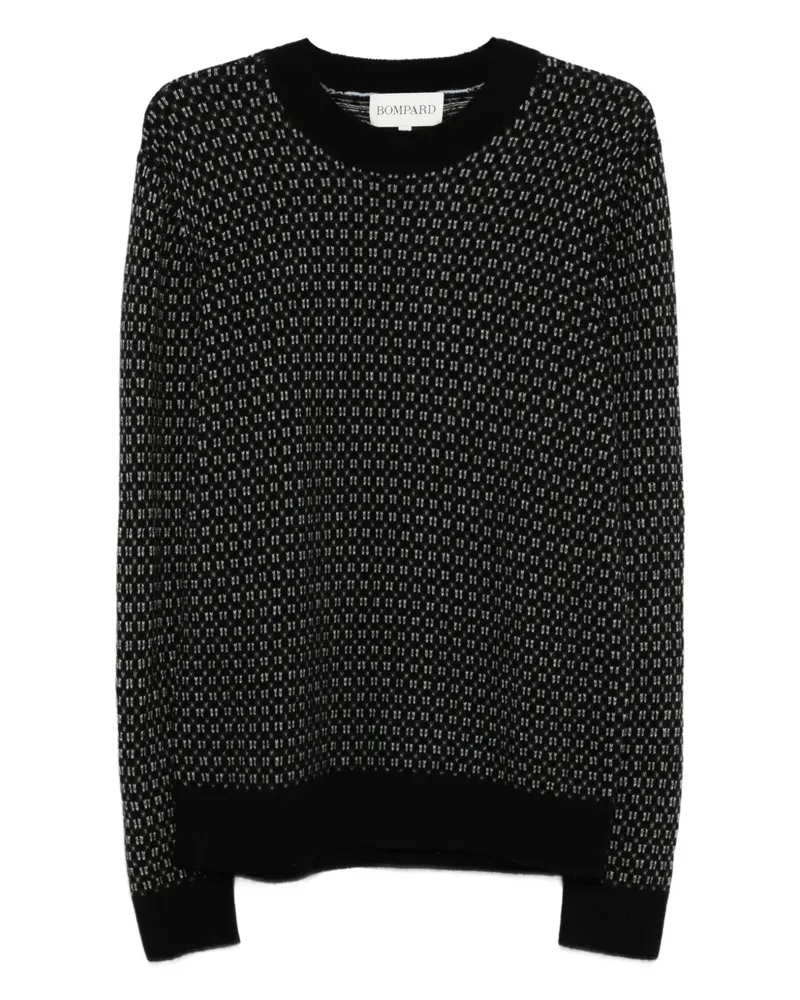 Eric Bompard Pullover mit geometrischem Muster - Schwarz Schwarz