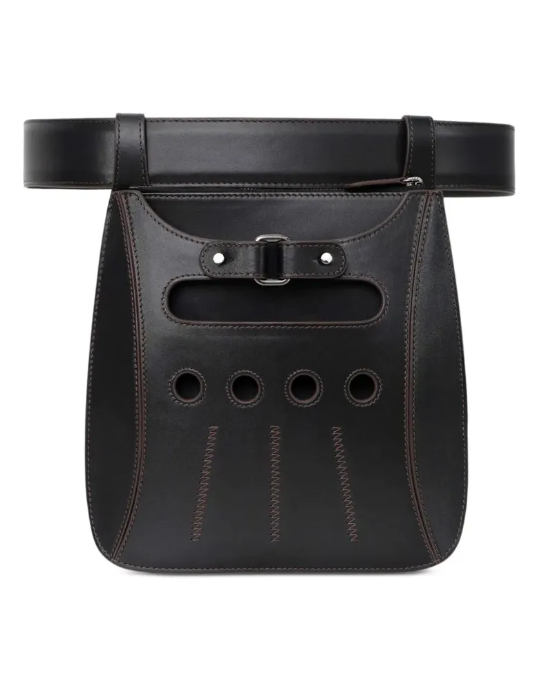 PERRIN PARIS Cabbie Gürteltasche in Handschuhform - Schwarz Schwarz