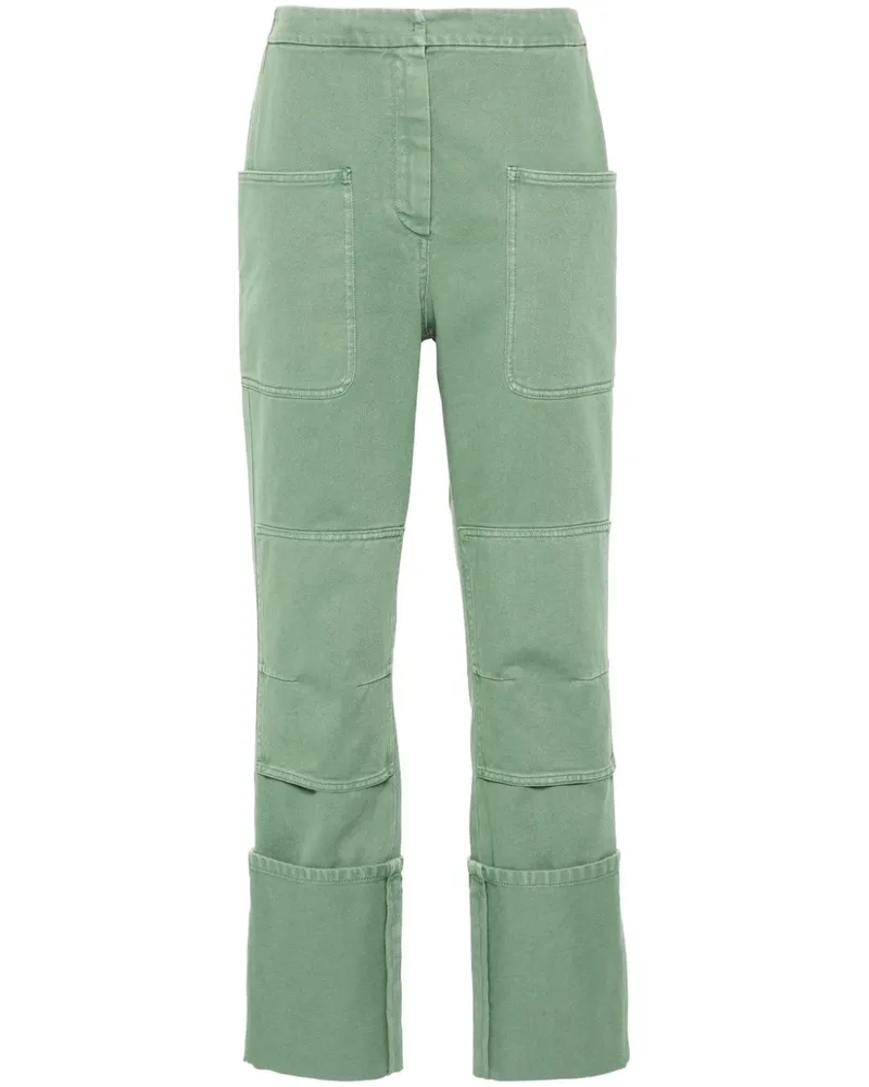 Max Mara Schmale Hose - Grün Grün