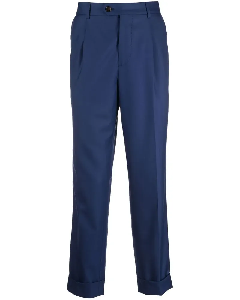 Brunello Cucinelli Klassische Cropped-Hose - Blau Blau