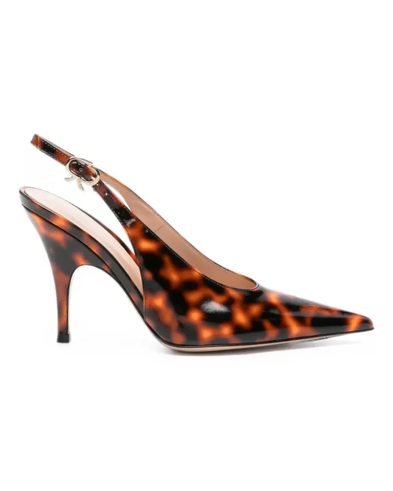 Gianvito Rossi Sofia Sling Slingback-Pumps in Schildpattoptik - Braun Braun