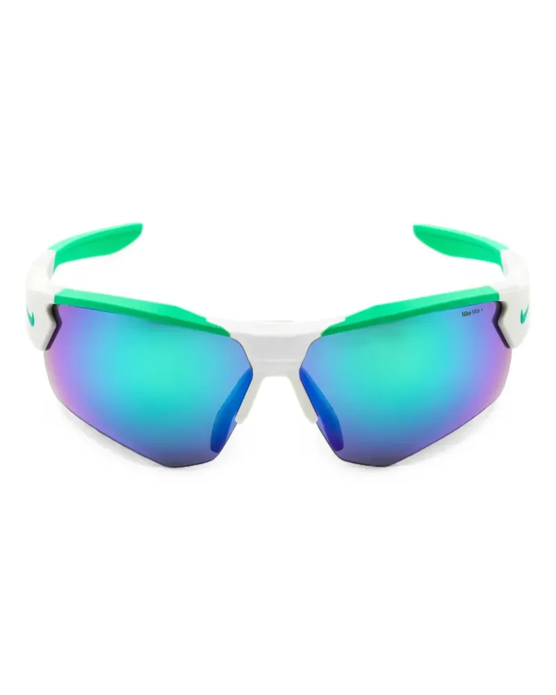 Nike Cloak Duo geometric-frame sunglasses - Weiß Weiß