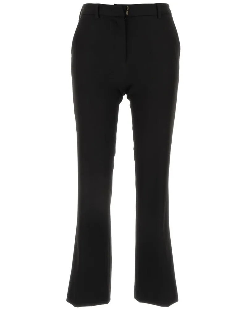 PT TORINO Ausgestellte Cropped-Hose - Schwarz Schwarz